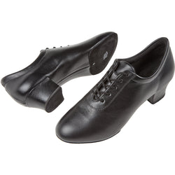 189 Leather dance shoes in black