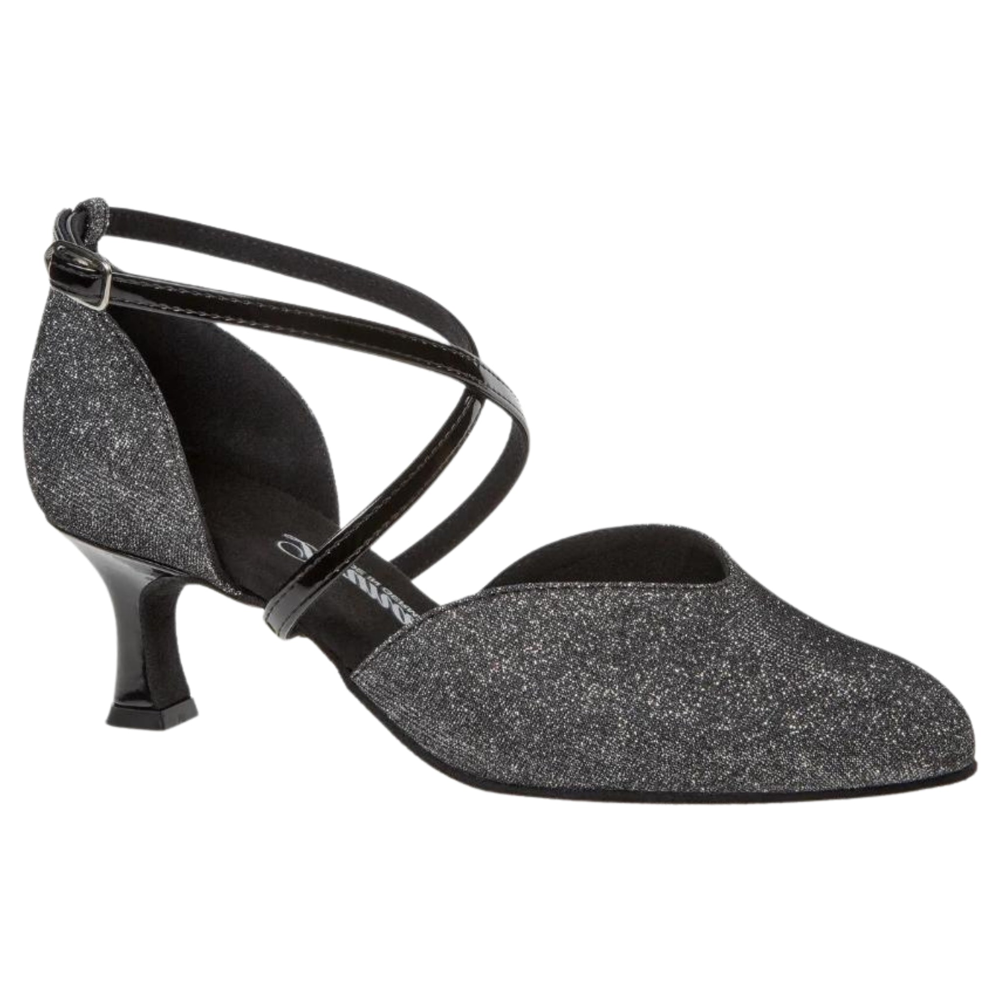 170 Dance shoes in anthracite glitter