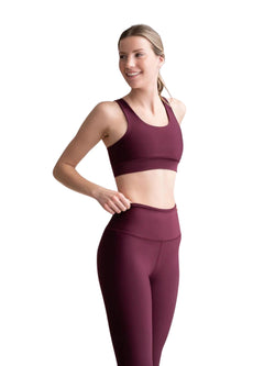 4312 Capri Leggings in Bordeaux