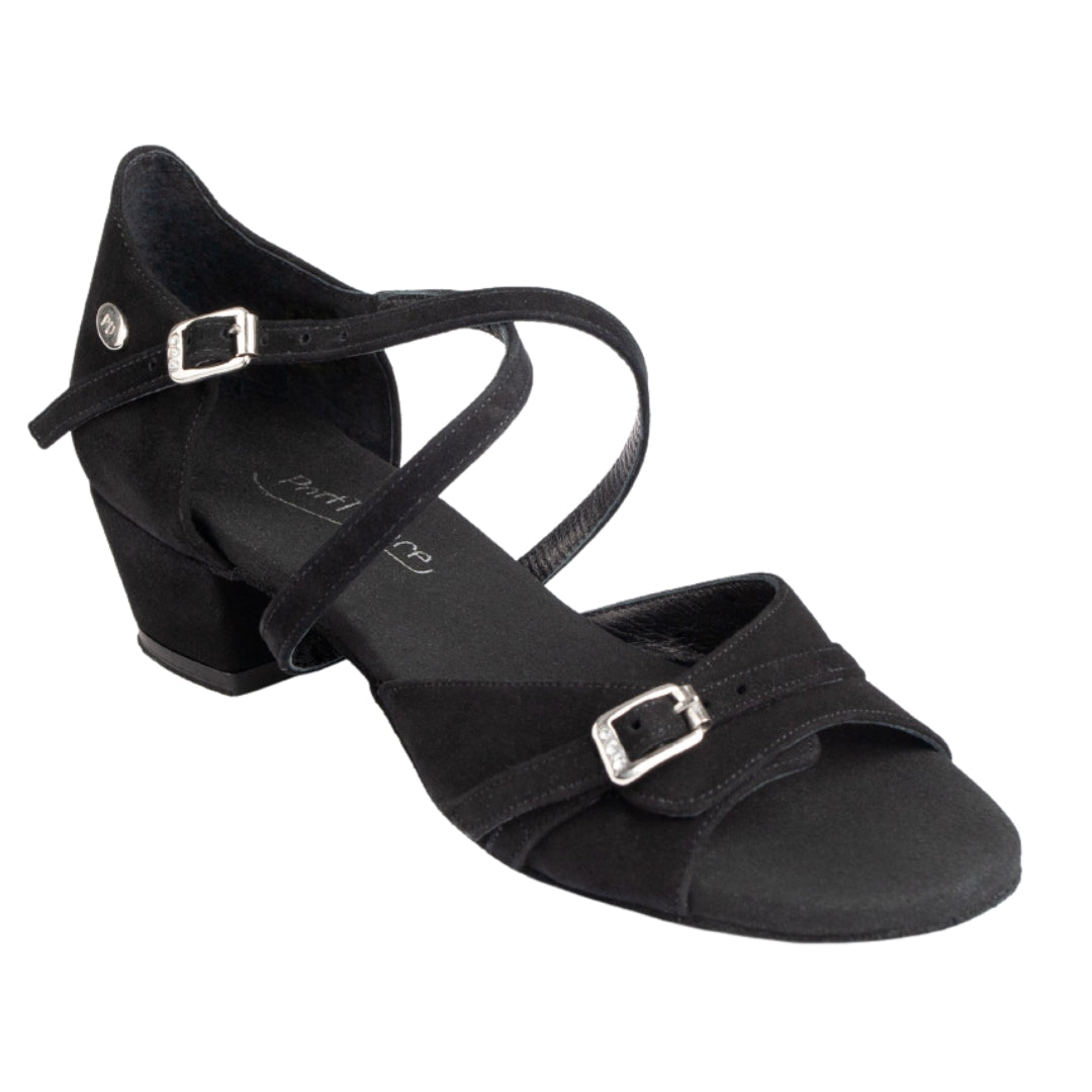 Zapatos de danza PD636 Premium en nobuk negro