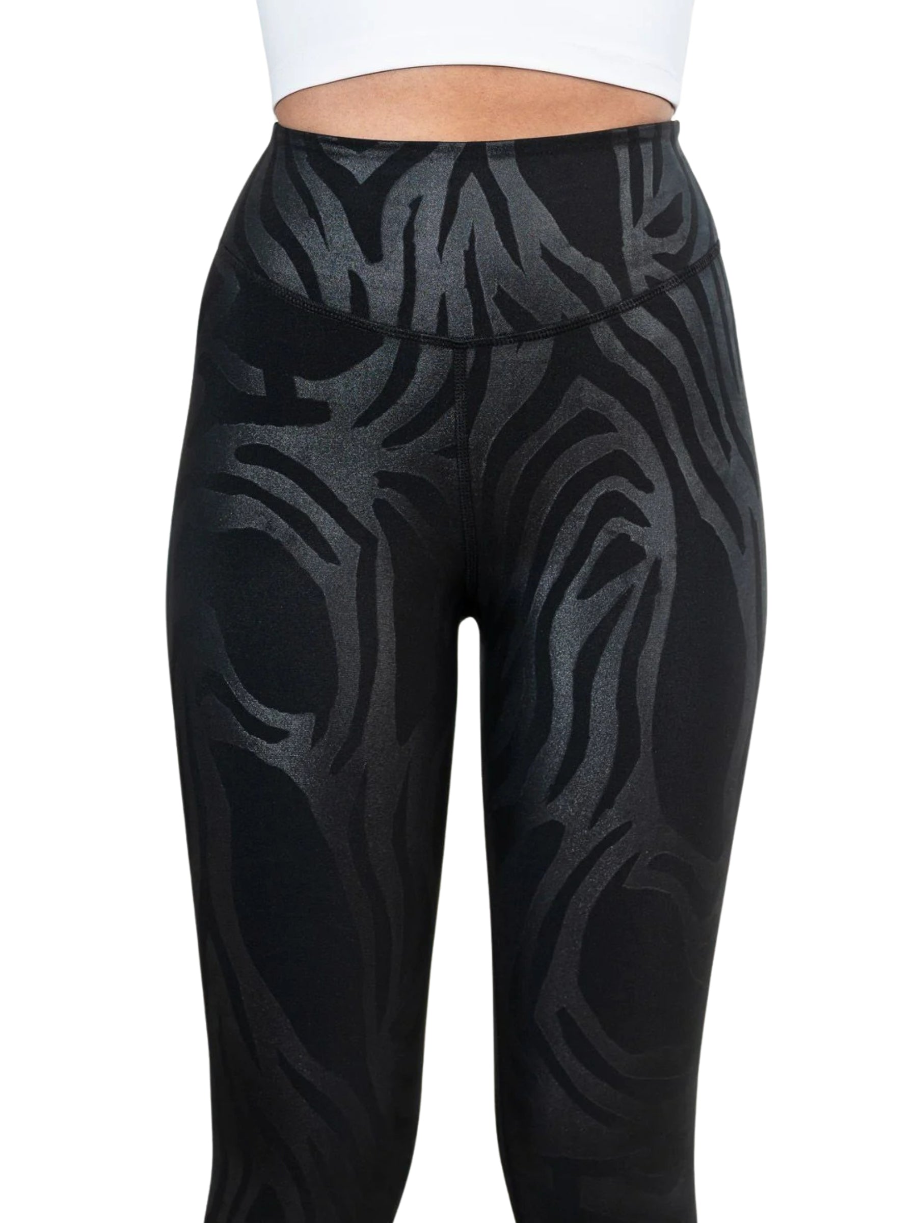 468 Leggings Lanzarote in pelle nera