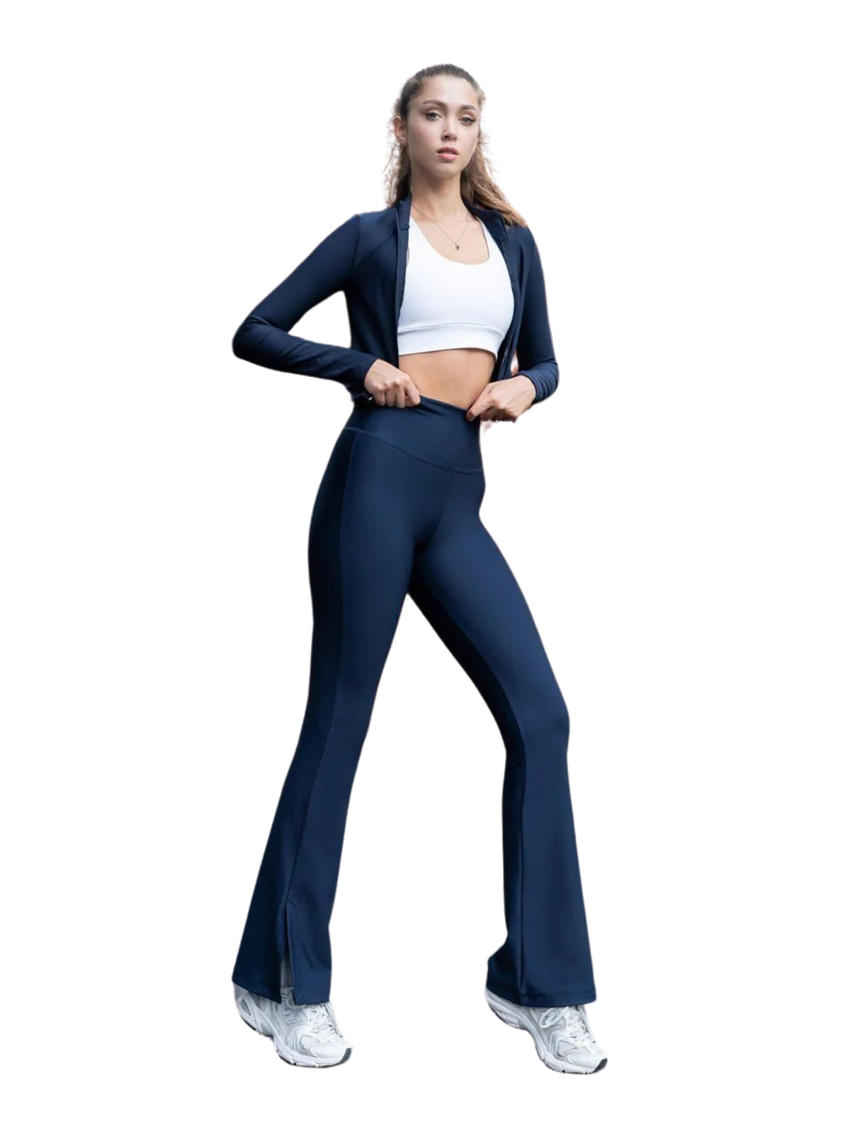 1259 Leggings spagnoli spezzati in blu navy