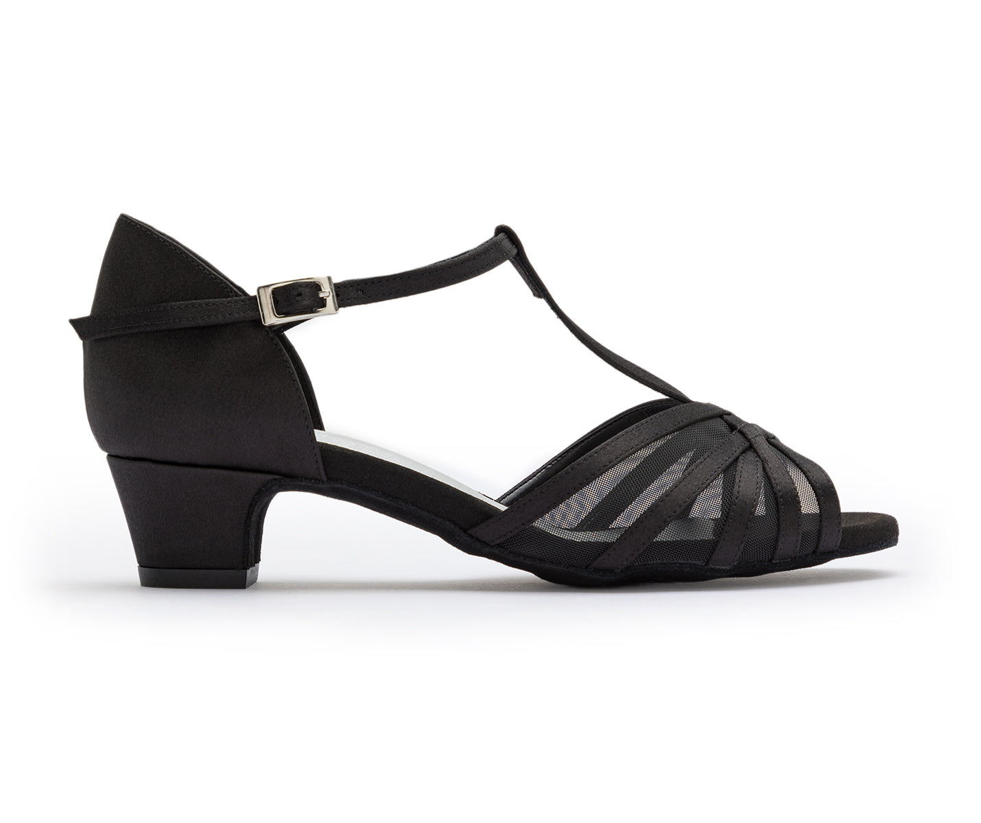 705 Dance shoes in Black Satin