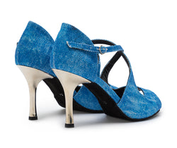 Orion tanzschuhe in jeans blu