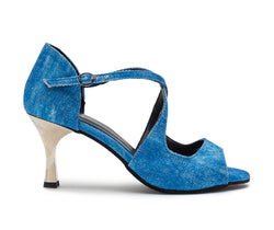 Zapatos de baile Orion con vaqueros azules