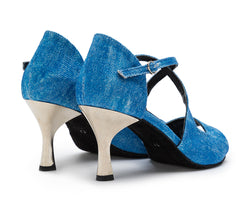 Zapatos de baile de Orion en jeans azules