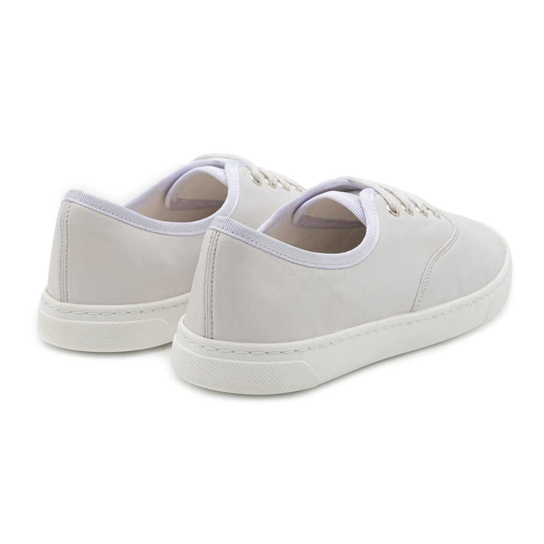 Smove Dance Sneaker en cuero blanco