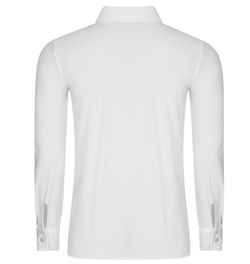 RU5749 Men's white stretch shirt