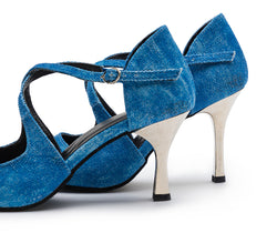 Orion Tanzschuhe en jean bleu