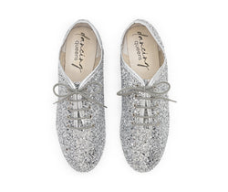 550 Silver Glitter dance shoes in glitter