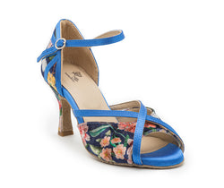 Scarpe da ballo Naos a fiori blu