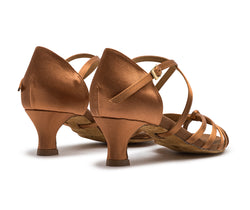 205 dance shoes in Satin Tan