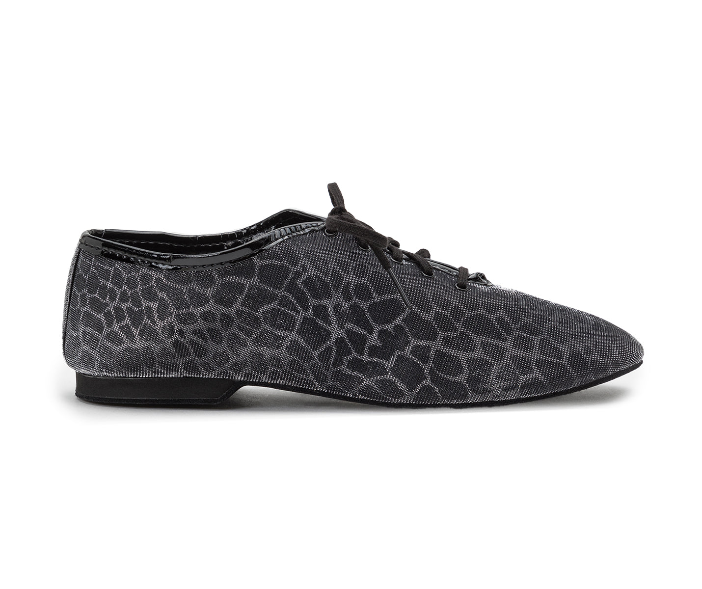 550 / J03 Chaussures de danse en noir / argent