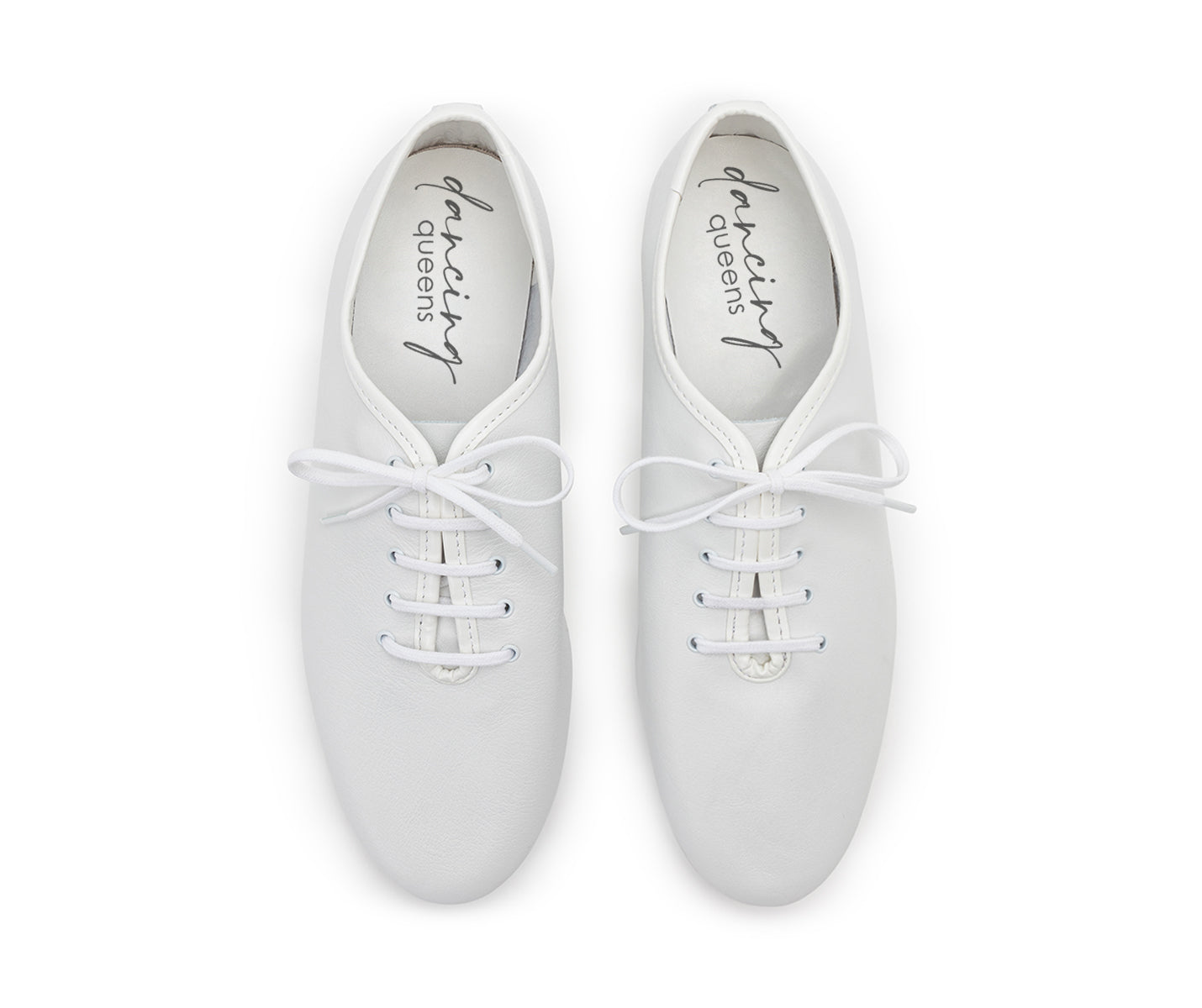 550 Chaussures de danse en cuir blanc