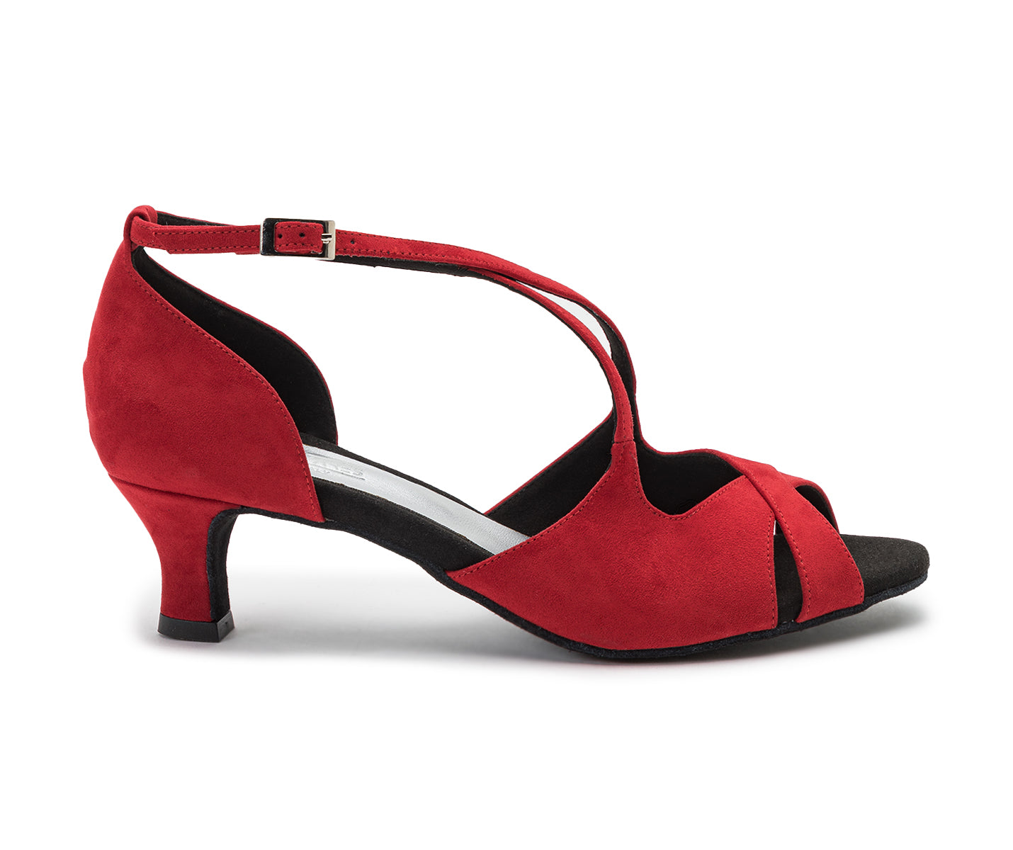 736 chaussures de danse en daim rouge