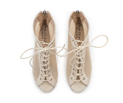 Scarpe da ballo con tacco Halley in beige