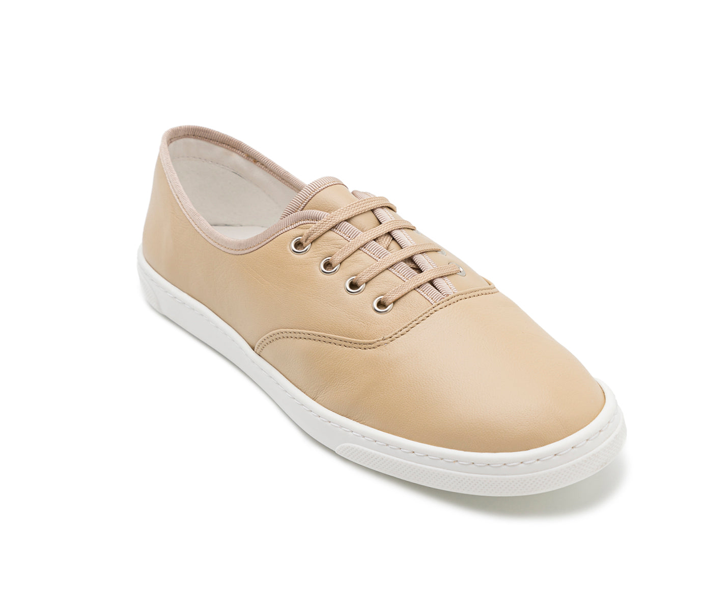 Smove Dance Sneaker in beige leather