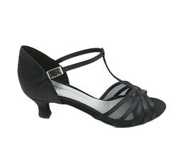 705 Chaussures de danse en satin noir