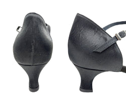 705 Chaussures de danse en satin noir