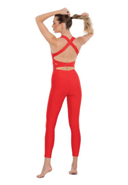 Lily Jumpsuit in Rot