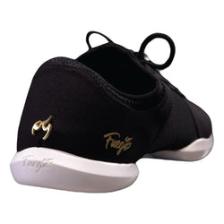 Fuego Dance Sneakers Split Sole en noir avec semelle blanche