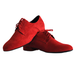 529 / 887 Tanzschuhe Wildleder in Rot