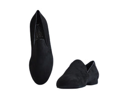 637 Dance moccasins in black suede