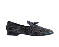 637 Mocassino Black Nazca with Tassel