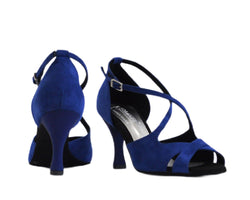 736 / 486 Scarpe da ballo in pelle scamosciata blu