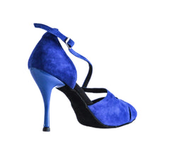 736 / 486 Scarpe da ballo in pelle scamosciata blu