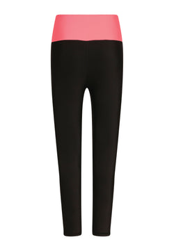 1043 Leggings extra-hauts en noir et rose