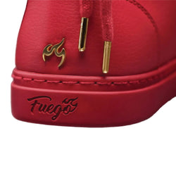 Fuego High-Top Dance Sneakers in red