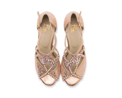 Vela dance shoes in gold