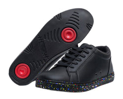 Fuego Low-Top Dance Sneakers en Ataca Black/ semelle colorée