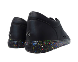 Fuego Low-Top Dance Sneakers en Ataca Negro/Suela de colores