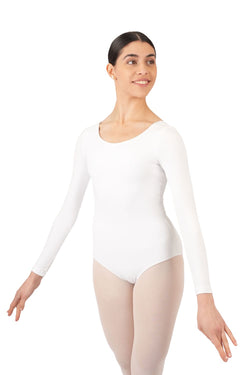 R3104 Corpo a maniche lunghe di colore bianco