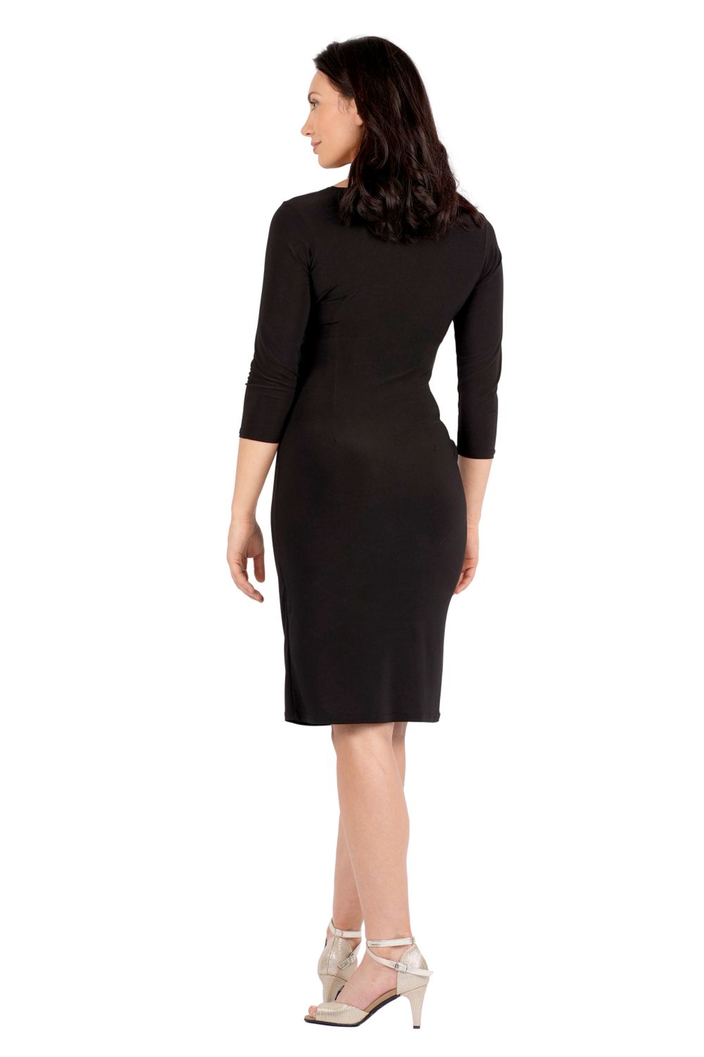 RU5523 Robe noire pour femme