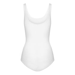 R3101 sleeveless body in white