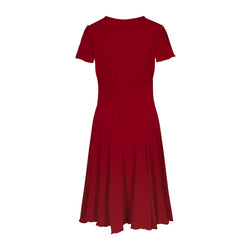 RU5751 Augusta Short arm dress in red