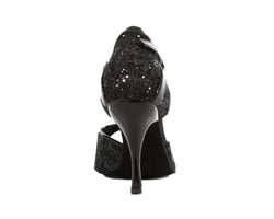 721 / 706 Scarpe da ballo in glitter nero