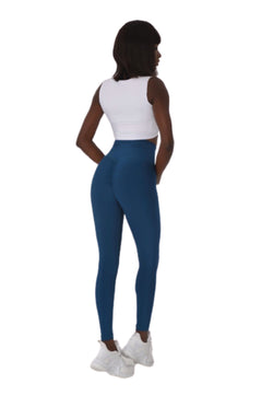 740 Scrunch Butt Leggings in Petrulium Blau