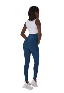 740 Scrunch Butt Leggings in Petrulium Blau