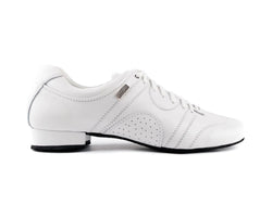 Zapatillas de baile PD Casual en blanco con suela de ante