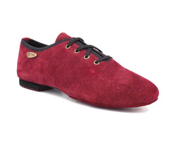 PD J001 Chaussures de danse en bordeaux avec semelle en daim