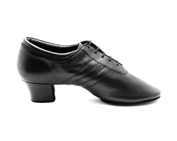 PD008 Zapatos de danza premium de piel negra