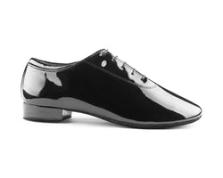 PD020 PREMIUM Chaussures de danse en cuir verni noir