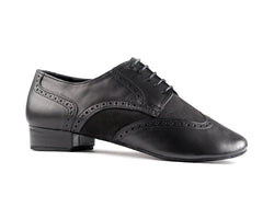 PD042 Zapato de baile Tango en Negro y Nabuk