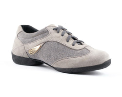 PD07 FASHION Zapatillas de baile en denim gris