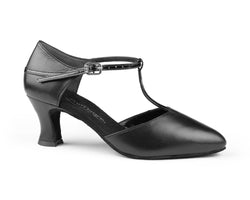 PD112 Premium dance shoes in Black Leather