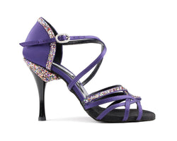 PD800 Net Tanzschuhe in Purple Satin